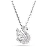 Swar*vski -Swan pendant Mixed cuts, Swan, white-5732412